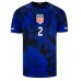 Herren Fußballbekleidung Vereinigte Staaten Sergino Dest #2 Auswärtstrikot WM 2022 Kurzarm
